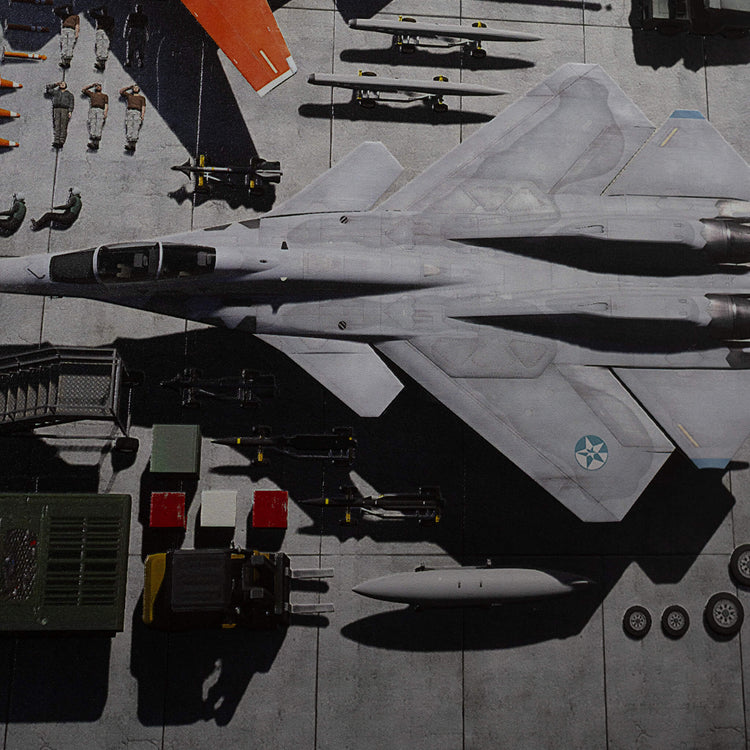 【ACE COMBAT】 X-02S Strike Wyvern Metal Canvas Art