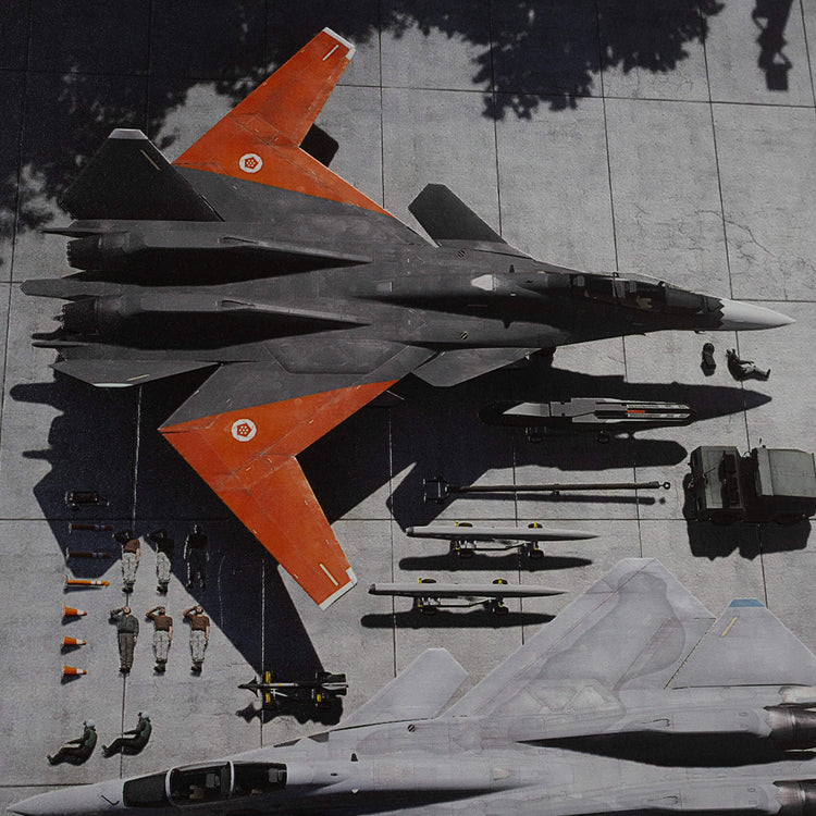 【ACE COMBAT】 X-02S Strike Wyvern Metal Canvas Art