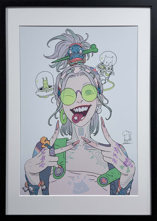 アーティスト直筆加筆後 / After Hand-Embellishment by the Artist