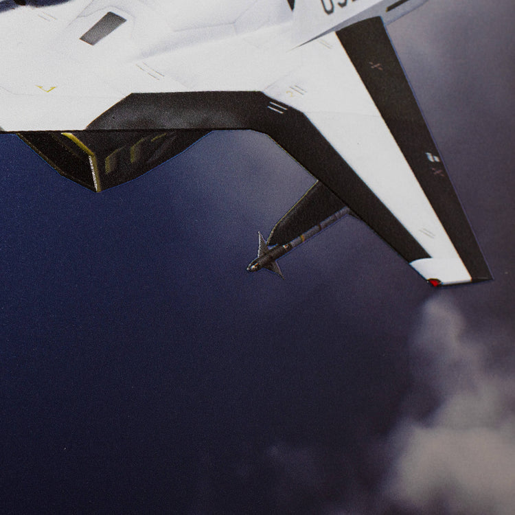 【ACE COMBAT】 ADFX-01 Morgan Metal Canvas Art