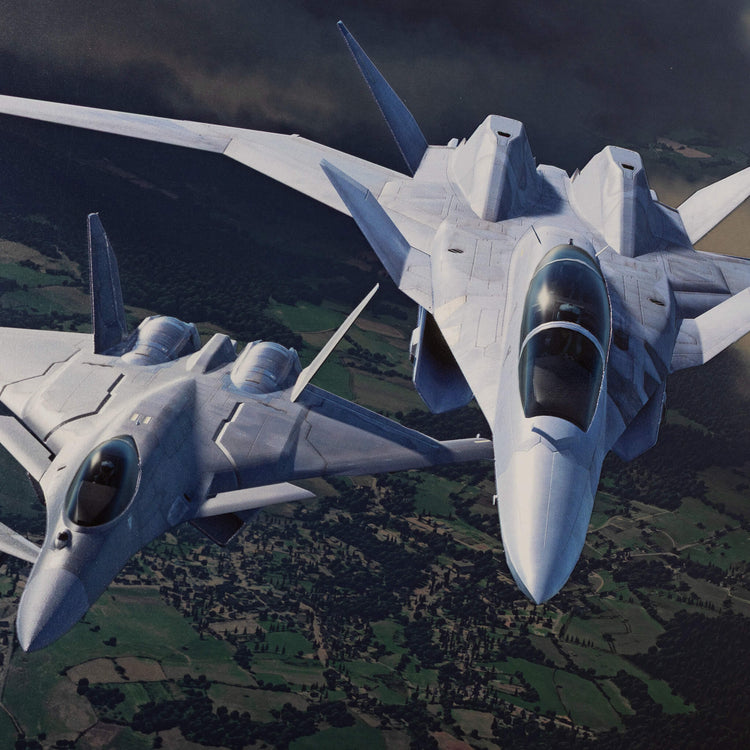 【ACE COMBAT】 Echelon Formation Metal Canvas Art