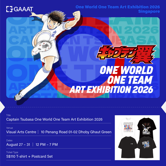 Captain Tsubasa — Exhibition | Singapore Ticket + T-shirt & Postcard Set