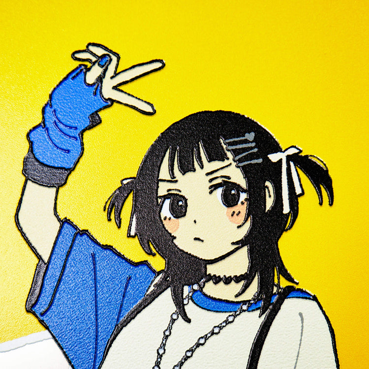 ぶたさんと女の子 ピース (半袖) - Small Edition