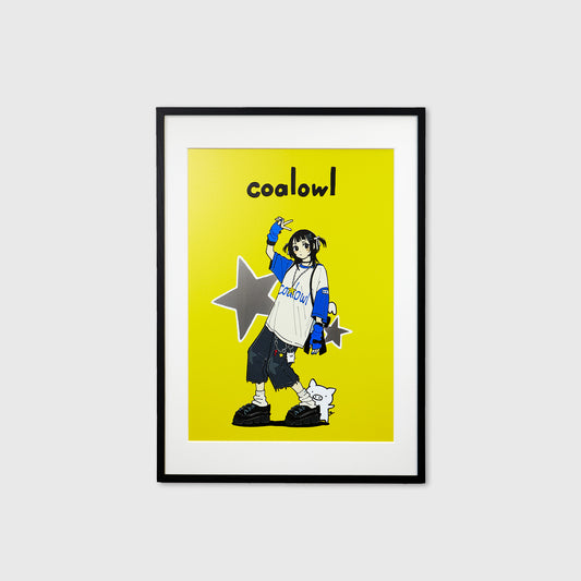 ぶたさんと女の子 ピース (半袖)