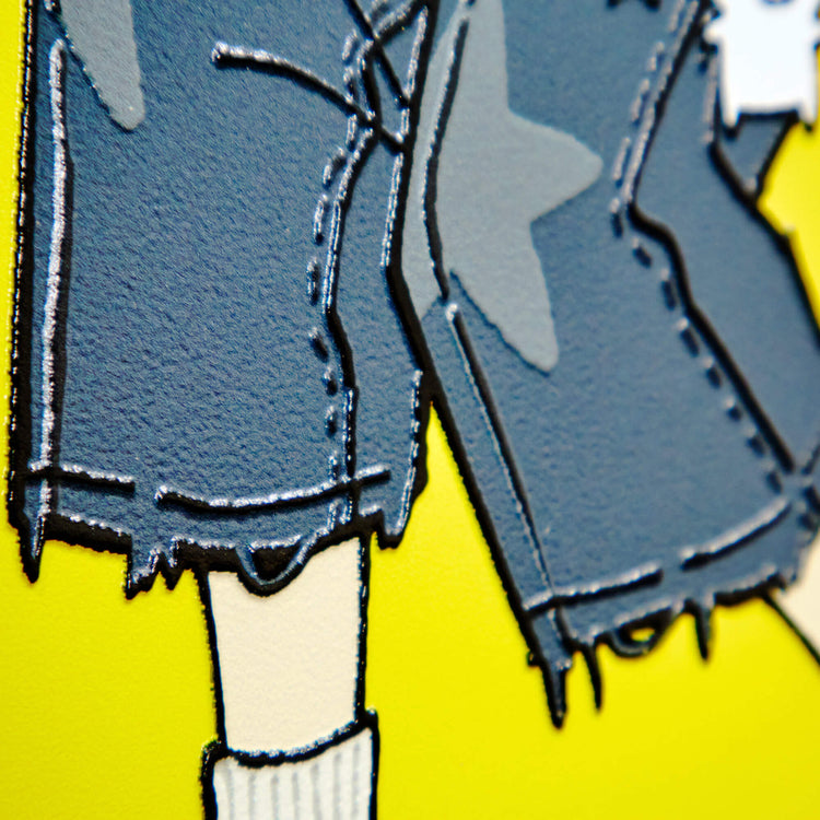 ぶたさんと女の子 ピース (半袖) - Small Edition