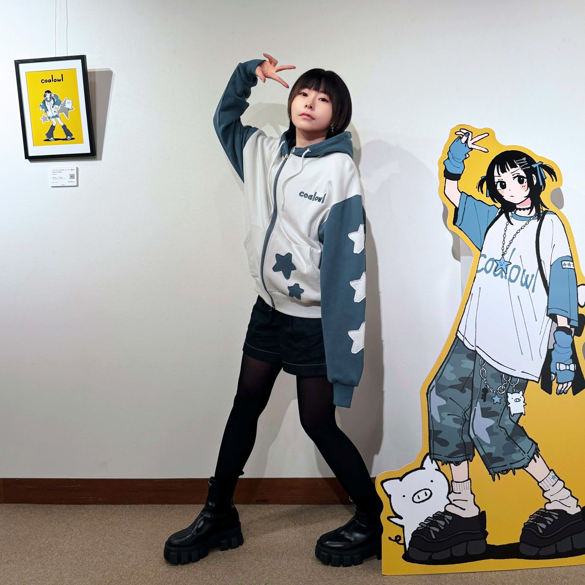 雫(ポルカドットスティングレイ)<br>
152cm/Mサイズ着用