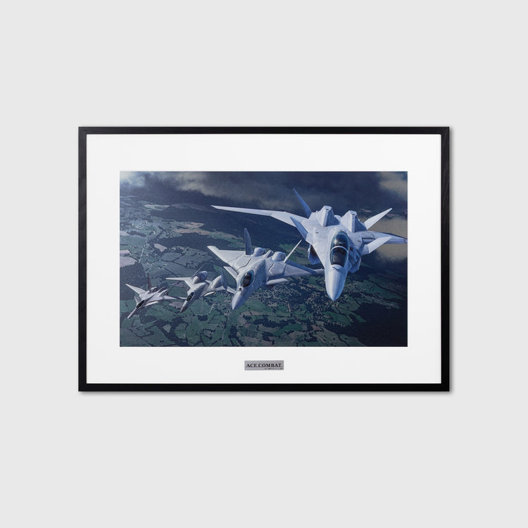 【ACE COMBAT】 Echelon Formation Metal Canvas Art