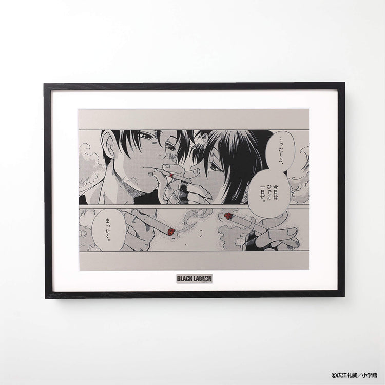 『BLACK LAGOON』 シガーキス メタルキャンバスアート