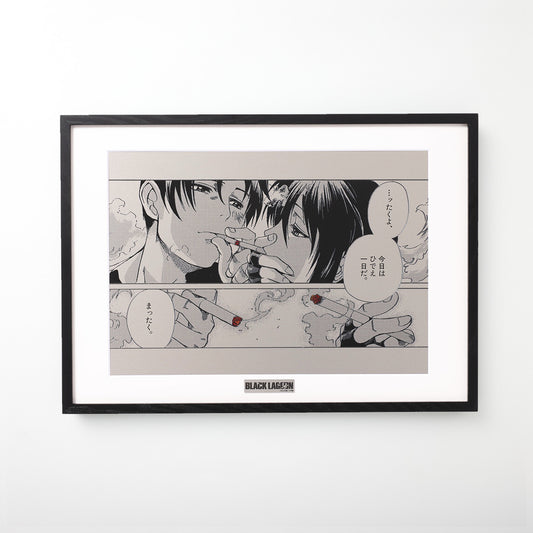 『BLACK LAGOON』 シガーキス メタルキャンバスアート