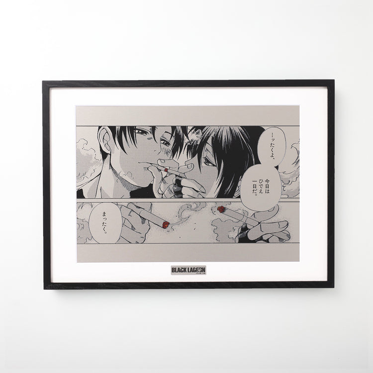 『BLACK LAGOON』 シガーキス メタルキャンバスアート