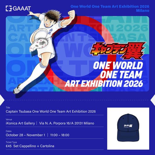 Captain Tsubasa — Exhibition | Milano Ticket + Cap & Postcard Set
