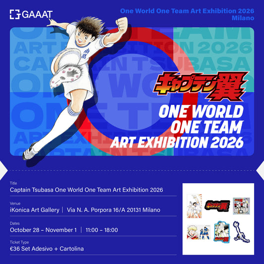 Captain Tsubasa — Exhibition | Milano Ticket + Sticker & Postcard Set