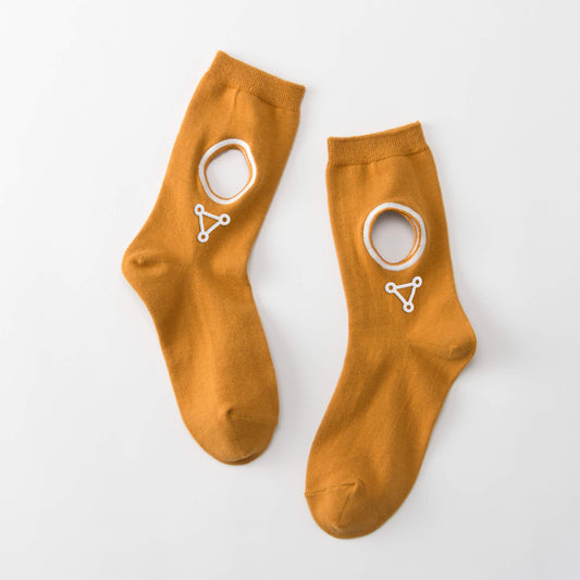 Kaiba Circle cutout socks